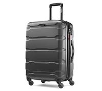 Samsonite Omni Pc - Equipaje expandible Unisex para Adultos con Ruedas giratorias, Negro -, Checked-Medium 24-Inch, Omni Pc Hardside - Equipaje expandible con Ruedas giratorias
