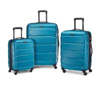 Samsonite Omni PC Hardside - Juego de 3 Piezas (20/24/28 Spinner), Equipaje Extensible con Ruedas Giratorias, Azul Caribe