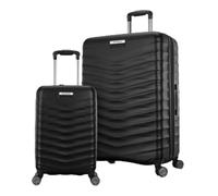 Samsonite Precision DLX - Juego de equipaje rígido expandible con ruedas giratorias de 2 piezas en color negro