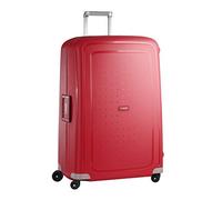 Samsonite S'Cure Maleta Trolley Grande, 81 cm | Rojo Carmesí, maleta rígida, 81H x 55W x 35D cm, 138 L, 5 kg, con candado TSA y asa de trolley multiposición