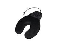 Samsonite TA Revolution - Almohada de Viaje de Espuma viscoelástica con Bolsillo - Almohada Cervical ergonómica para avión, Coche y Tren, Color Negro