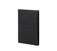 Samsonite TA Revolution - Funda de Piel para Pasaporte, protección RFID, con 3 Ranuras para Tarjetas de crédito, Solapa de Seguridad para Pasaporte, Accesorios de Viaje, Color Negro