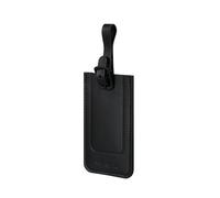 Samsonite TA Revolution - Juego de 2 etiquetas de equipaje para maletas y bolsas, con correa ajustable, tarjeta de dirección, solapa protectora para privacidad, color negro