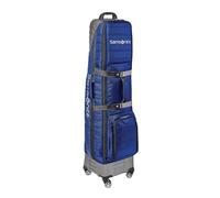 Samsonite The Protector Hard & Soft Golf Travel Cover with Shark Wheels,Blue