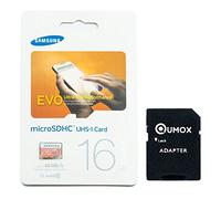 Samsung 16GB EVO MICRO SD MEMORY CARD CLASS 10 UHS-I 16 GB HighSpeed with QUMOX SD Adapter