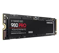 Samsung 980 PRO M.2 NVMe SSD (MZ-V8P500BW), 500 GB, PCIe 4.0, 6,900MB/s Read, 5,000MB/s Write, Internal Solid State Drive