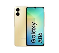 SAMSUNG Galaxy A06 4G LTE versión global SM-A065F/DS, pantalla 6,7", doble SIM 50 MP, doble cámara dorada (dorada), 128 GB