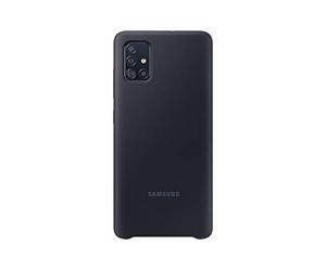 Samsung A51 - Carcasa de silicona, color Negro
