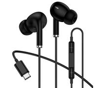 Samsung - Auriculares con cable USB C para Samsung Galaxy A17 A16 A15 A57 | A37 A36 S26 Ultra S25 S24 S23 S22 S21 Auriculares con cable tipo C con micrófono Hi-Fi Bass Ear Buds para iPhone 17 Pro Max