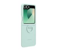 Genuino/Oficial Samsung Galaxy Z Flip6 Silicona Funda Con Anillo Mint (Verde)