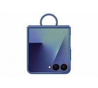 Samsung Carcasa de Silicona para Galaxy Z Flip7, Incluye Soporte de Anillo, Silicona, antigolpes, Fina y Antideslizante, Color Azul