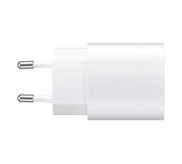 Samsung Cargador USB C, Adaptador de Corriente 25 W Ultra rápido, Carga rápida, Samsung Cargador Original, sin Cable, Color Blanco
