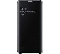 Samsung Clear View Cover, funda oficial para Samsung Galaxy 10+, color negro