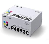 Samsung CLT-P4092C, SU392A, Negro, Cian, Magenta y Amarillo, Cartuchos Tóner Originales, Pack de 4, de 4.500 páginas, compatible con impresoras Samsung LaserJet Color CLP-310, CLP-315 y CLX-3170FN