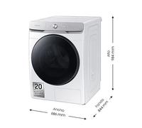 Samsung DV16DG8600BWU3 - Secadora de Bomba de Calor 16 Kg SmartThings Clase C