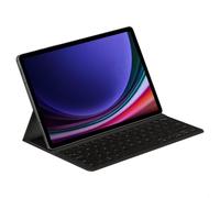 Samsung Folio Negro Teclado Plegable QWERTZ Conector POGO Pin Delgado y Ligero