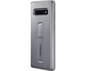 Samsung EF-RG975CSEGWW - Protect Cover, funda oficial para Samsung Galaxy 10+, color plata