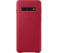 SAMSUNG EF-VG973LR - Funda de cuero rojo burdeos G S10