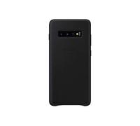 Samsung EF-VG975LBEGWW Funda para Galaxy S10+ Piel, Negro