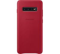 SAMSUNG EF-VG975LR - Funda de cuero rojo burdeos G S10+