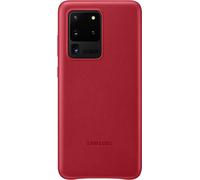 SAMSUNG EF-VG988LR - Funda de cuero GALAXY S20 Ultra rojo burdeos