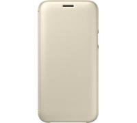 SAMSUNG Wallet Cover - Funda con Tapa Galaxy J5 2017, Color Dorado