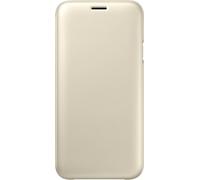 SAMSUNG Wallet Cover - Funda con Tapa Galaxy J7 2017, Color Dorado