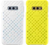 SAMSUNG EF-XG970CW - Funda perforadora blanca y amarilla G S10e