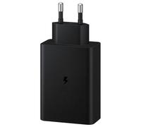 Samsung EP-T6530NBEGEU - Adaptateur Secteur Trio 2 x USB Type C & 1x USB A (64W, Noir) - Emballage Original