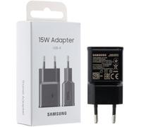 Adaptador de Corriente Samsung 15W USB Tipo-A Negro carga rápida Fast Charge