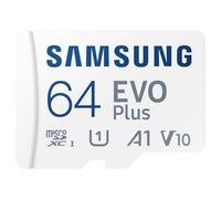 Samsung EVO Plus 64GB microSD SDXC U1 Clase 10 A1 Tarjeta de Memoria 130MB/S Adaptador 2021