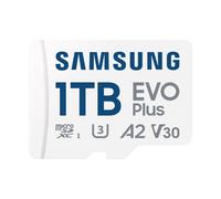 Samsung EVO Plus MB-MC1T0SA - Tarjeta de memoria Flash (adaptador microSDXC a SD incluido) - 1 To - A2 / Clase de video V30 / UHS-I U3 /