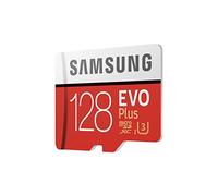 Samsung EVO Plus - Tarjeta de Memoria de 128 GB con Adaptador SD (100 MB/s, U3) Rojo/Blanco