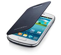 Samsung Flip - Funda para móvil Galaxy S3 Mini (Permite hablar con la tapa cerrada, sustituye a la tapa trasera), azul