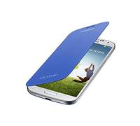 Samsung Flip - Funda para móvil Galaxy S4 (Con tapa, protección del terminal, sustituye a la tapa trasera), azul claro