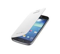 Samsung Flip - Funda para móvil Galaxy S4 Mini (Permite hablar con la tapa cerrada, sustituye a la tapa trasera), blanco
