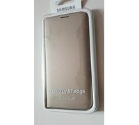 Samsung Flip Wallet - Funda para Samsung Galaxy S7 Edge, color Dorado