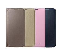 Samsung Flip Wallet - Funda para Samsung Galaxy S7 Edge, color Dorado