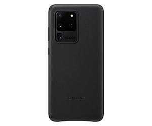 SAMSUNG Funda Acabado Piel para Galaxy S20 Ultra En Negro EF-VG988LB Nuevo