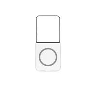 Designed for Samsung Yuchuan - Carcasa magnética Transparente para Galaxy Z Flip7 (2 Piezas, con imán, Compatible con Cargador Qi2), Transparente