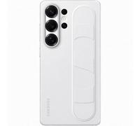Samsung Standing Grip Case Cover con Correa y función Atril para Galaxy S25 Ultra, White