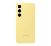 Samsung Funda de silicona suave y lisa para Galaxy S24 FE, Amarillo