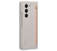 Samsung Funda original de silicona para Galaxy Z Fold 5 con S Pen, Beige