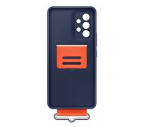Samsung Funda para Galaxy A53 Silicone Grip Stand Strap Ultra Solid, Azul marino