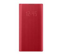 Samsung Funda para Galaxy Note10 Folio LED View Cover con tarjetero, Rojo