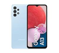 SAMSUNG Galaxy A13, Smartphone, Pantalla Infinity-V de 6,6 Pulgadas, Android 12, 4 GB de RAM y 64 GB de Memoria Interna Ampliable, batería de 5000 mAh, Azul Claro (versión Italiana)