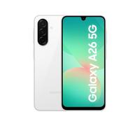 Samsung Galaxy A26 5G 128GB Teléfono Móvil, Awesome Intelligence, 6GB RAM, 50MP Cámara, Blanco, Garantía del Fabricante 3 Años + 1 Año Extra