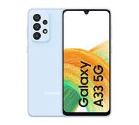 Samsung Galaxy A33 5G (128 GB) Azul Claro -Smartphone Android de 6 GB RAM, Teléfono Móvil Libre con Carga rápida, Batería de 5000 mAh y pantalla de 6,4'' (Versión ES)