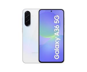 Samsung Galaxy A36 5G 128GB Teléfono Móvil, 6GB RAM, 50MP Cámara, Blanco, Garantía del Fabricante 3 Años + 1 Año Extra