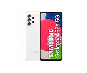 Samsung Galaxy A52s 5G (128 GB) Blanco - Teléfono Móvil con Pantalla de 6,5'', Smartphone Android con 6 GB de RAM, Memoria Interna Ampliable, Batería de 4500 mAh y Carga Super Rápida (Versión ES)